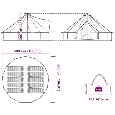 Tipitent 10-persoons waterdicht groen