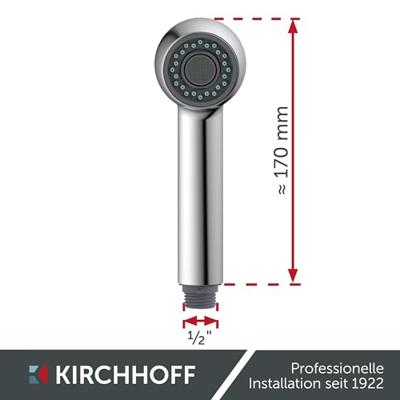 Kirchhoff Gootsteenmengkraan, chroom, 1/2", voor hogedruk - 96219510
