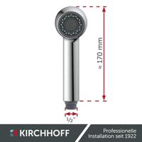 Kirchhoff Gootsteenmengkraan, chroom, 1/2", voor hogedruk - 96219510 - thumbnail