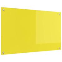 VidaXL Keuken spatscherm geel 100 x 60 cm gehard glas - thumbnail