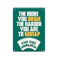 Tekstbord metaal - The more you weigh - thumbnail