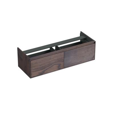 Onderkast Forzalaqua Reno 140x51x40 Cm 2 Lades Softclose Eiken Charcoal Onderkast Forzalaqua Reno 140x51x40 Cm 2 Lades Softclose Eiken Charcoal