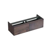 Onderkast Forzalaqua Reno 140x51x40 Cm 2 Lades Softclose Eiken Charcoal - thumbnail