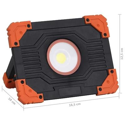 VidaXL Spotlight draagbaar led abs 10 w koudwit - thumbnail