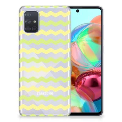 Samsung Galaxy A71 | TPU bumper | Waves Yellow