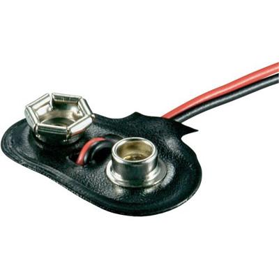Beltrona 9V-T-Clip Batterijclip Aantal cellen: 1 9V (blok) Drukknopaansluiting (l x b x h) 26 x 13 x 8 mm
