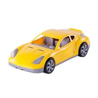 Cavallino raceauto geel, 36cm - thumbnail