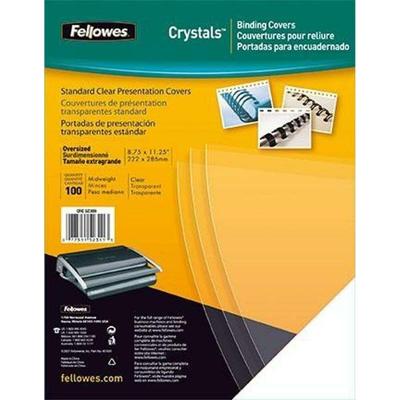 Voorblad fellowes a4 pvc 180micron transparant Voorblad fellowes a4 pvc 180micron transparant