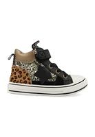 Shoesme Sneakers ON22W206-B Zwart / Goud-23 maat 23 - thumbnail