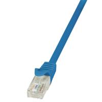 LogiLink CP2026U RJ45 Netwerkkabel, patchkabel CAT 6 U/UTP 0.50 m Blauw Snagless 1 stuk(s) - thumbnail
