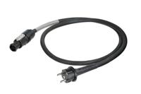 Neutrik 1027576 Aansluitkabel Stroom Zwart 1.50 m - thumbnail