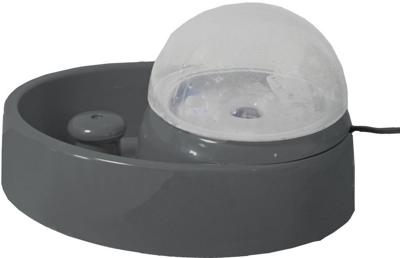 Drinkfontein Ellipse 1.5 liter antraciet Eet-en-drinkbakken-kat Gebr. de Boon - Gebr de boon