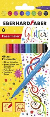 8 Glitter viltstiften Eberhard Faber EF-551008 8 Glitter viltstiften Eberhard Faber EF-551008