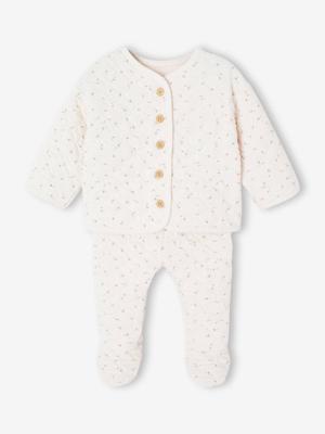Gewatteerde babyset rozen