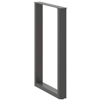 Bartafelpoten 2 st U-vormig 60x(90-91)cm staal antraciet