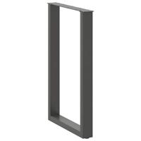 Bartafelpoten 2 st U-vormig 60x(90-91)cm staal antraciet - thumbnail