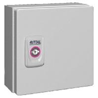 Rittal KX 1551.000 Installatiebehuizing, Wandbehuizing 150 x 150 x 80 Plaatstaal Grijs-wit (RAL 7035) 1 stuk(s)