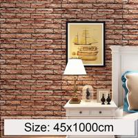 Artisan baksteen creatieve 3D steen baksteen decoratie behang Stickers slaapkamer woonkamer muur waterdicht Wallpaper Roll grootte: 45 * 1000cm - thumbnail