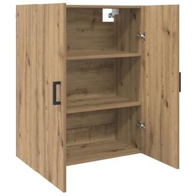 Wandkast 2 pcs Artisan Eiken 69,5 x 34 x 90 cm Bewerkt hout