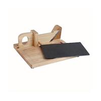 Worst Guillotine - LIVOO - MEC127 - Bovenkant van rubberhout en leisteen - Mes van roestvrij staal - Veiligheid - thumbnail