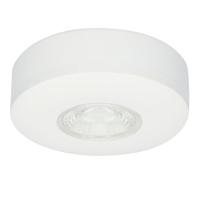 Set van 2 Pavo - Platte LED opbouwspots met lage opbouwhoogte 23mm - 3 Watt 300 Lumen - 2700K Warm wit - Dimbaar - Rond - IP44 waterdicht - Wit - thumbnail