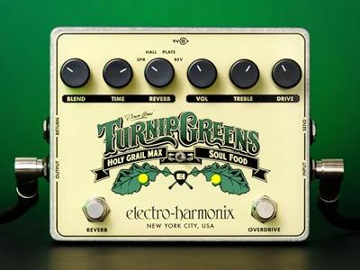 Electro Harmonix Turnip Greens overdrive en reverb effectpedaal