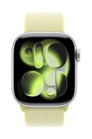 Apple Watch Band - Geweven sportbandje - 42 mm - Neongeel - Eén maat voor de meeste polsen - thumbnail