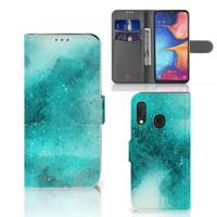 Hoesje Samsung Galaxy A20e Painting Blue - thumbnail