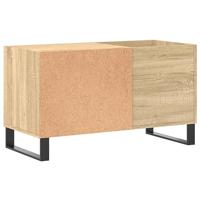 Platenkast 85x38x48 cm bewerkt hout sonoma eikenkleurig - thumbnail