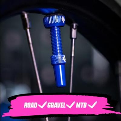 Muc-Off Muc off tubeless valve v2 sv (44mm) colour: blue aluminium