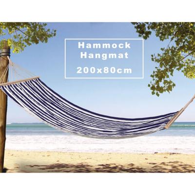 ProGarden Hangmat gestreept 200x80 cm blauw
