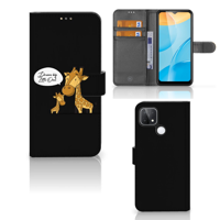 OPPO A15 Leuk Hoesje Giraffe - thumbnail