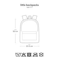 Kleine rugzak voor jongens VOERTUIGEN A Little Lovely Company bleekblauw - thumbnail