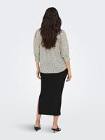 Only Onlraya 3/4 Shirt Wvn Noos Blouse Cloud Dancer Black Graphic Dot - thumbnail
