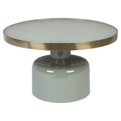 Zuiver Ronde Salontafel 'Glam' 60cm, kleur Groen Zuiver Ronde Salontafel 'Glam' 60cm, kleur Groen