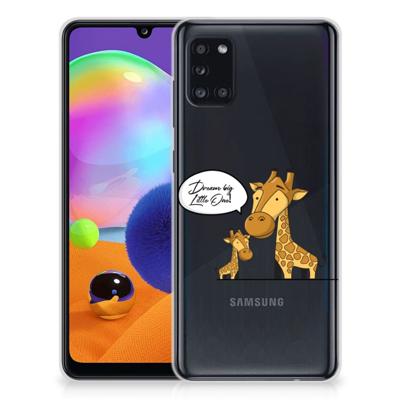 Samsung Galaxy A31 Telefoonhoesje met Naam Giraffe Samsung Galaxy A31 Telefoonhoesje met Naam Giraffe