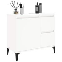 Badkamerkast 65x33x60 cm bewerkt hout wit - thumbnail