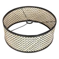 Steinhauer BooglampSparkled Light zwart met bamboe kap - 3788ZW - thumbnail