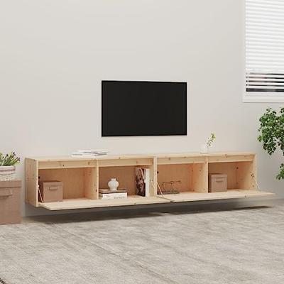 Wandkasten 2 st 100x30x35 cm massief grenenhout