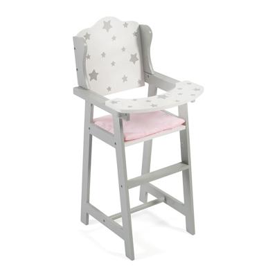 Houten Poppenstoel - Grey Stars