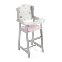 Houten Poppenstoel - Grey Stars - thumbnail