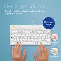 R-Go Tools Compact Break toetsenbord Wit Azerty Belgisch - thumbnail