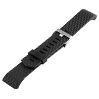 Fitbit Charge 2 siliconen bandje - Maat: Small - Zwart - thumbnail