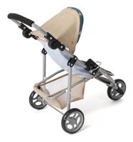 Poppenwagen Jogger Lola - Stars Turquoise Beige - thumbnail