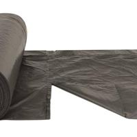 Vuilniszakken met trekkoorden 150 st 240 l zwart - thumbnail