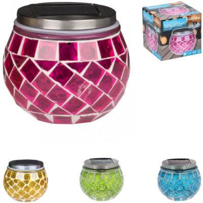 Grundig tafellamp led mozaïek solar 10 cm 4 assorti b-keus | 24 stuks