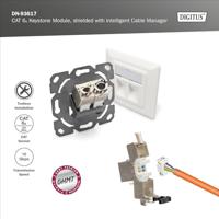 Digitus DN-93617 RJ45-inbouwmodule Keystone CAT 6A 1 stuk(s) - thumbnail