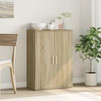 Dressoir 60x31x84 cm bewerkt hout sonoma eikenkleurig - thumbnail