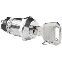 NKK Switches CKL12AFW01 CKL12AFW01 Sleutelschakelaar 250 V/AC 3 A 1x aan/aan 1 x 90 ° 1 stuk(s) - thumbnail