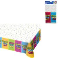 Folat tafelkleed happy birthday 130 x 180 cm | 24 stuks - thumbnail